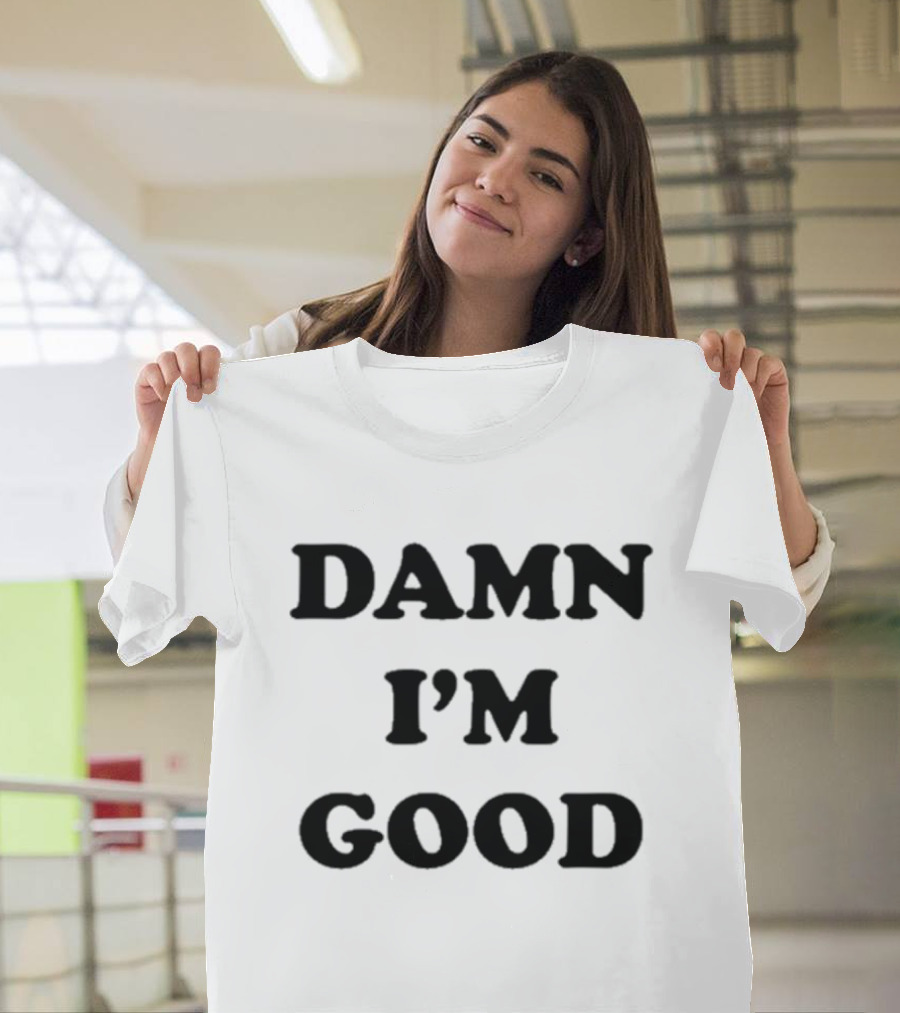 Ac Damn I’m Good But He Was Better 2 Retro Style Gaming Font T-Shirt
