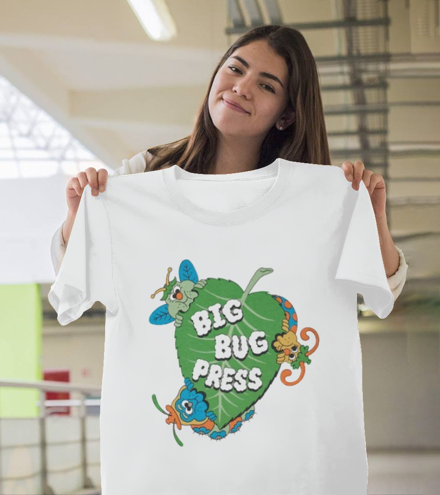 Big Bug Press Leafy Lunchtime Cute Cartoon Characters T-Shirt