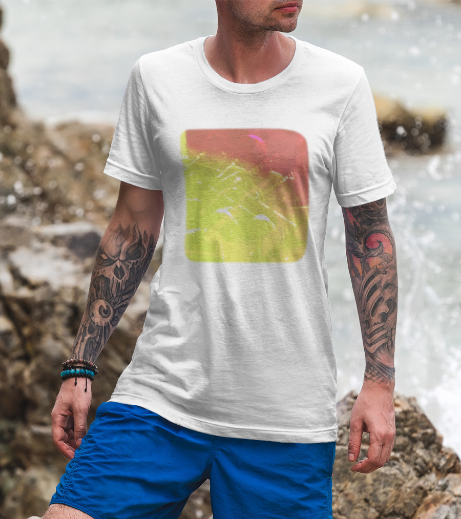 Big Thief Live At Revolution Hal Multicolored Guitar Overlay T-Shirt