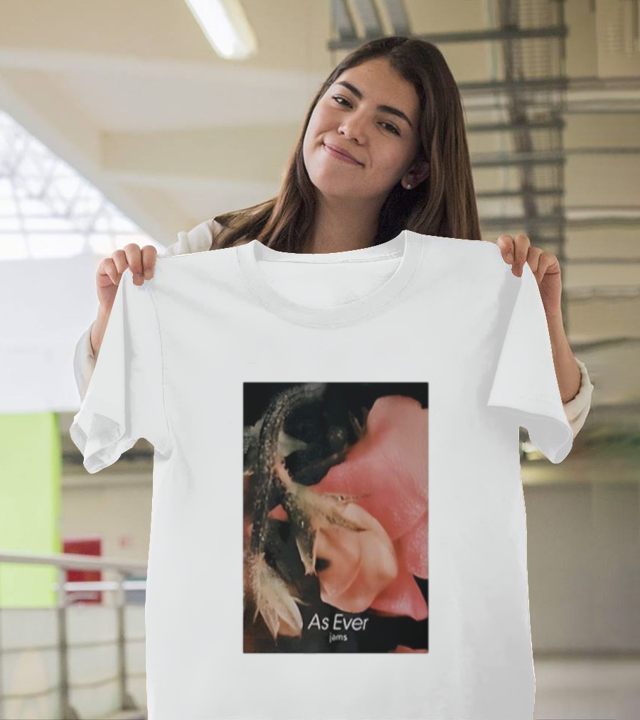 As Ever Jams 02 Pink Floral Close-Up T-Shirt