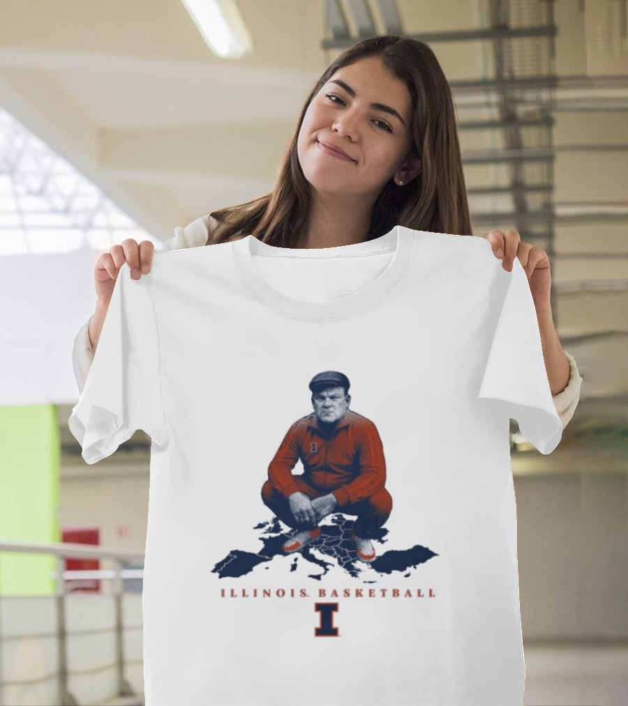 Bret Bielema Illinois Basketball Fighting Illini Coach Bradimir T-Shirt
