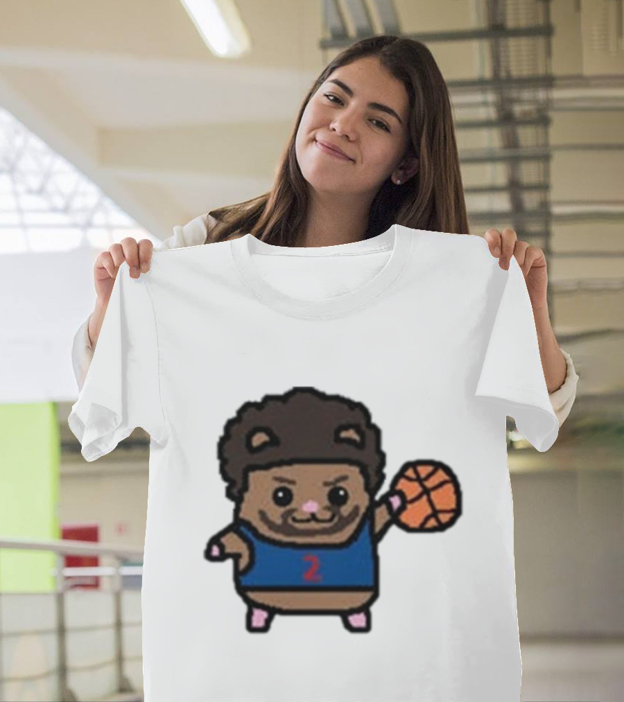 Cade Cunninghamster Basketball Cartoon Character Sportswear T-Shirt