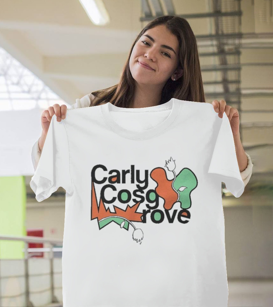 Carly Cosgrove Stacked Abstract Shapes And Text Elements T-Shirt