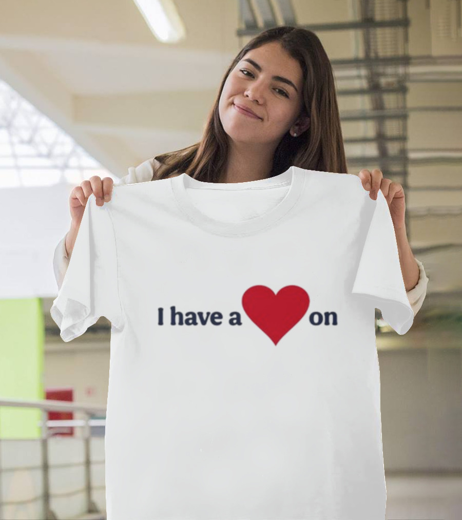 Familyfriendlyog I Have A Heart On Red Heart Design T-Shirt