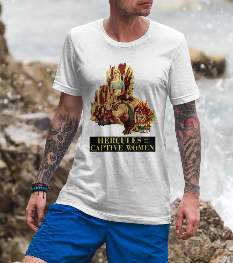 Hercules And The Captive Women Classic Movie Vintage Art T-Shirt