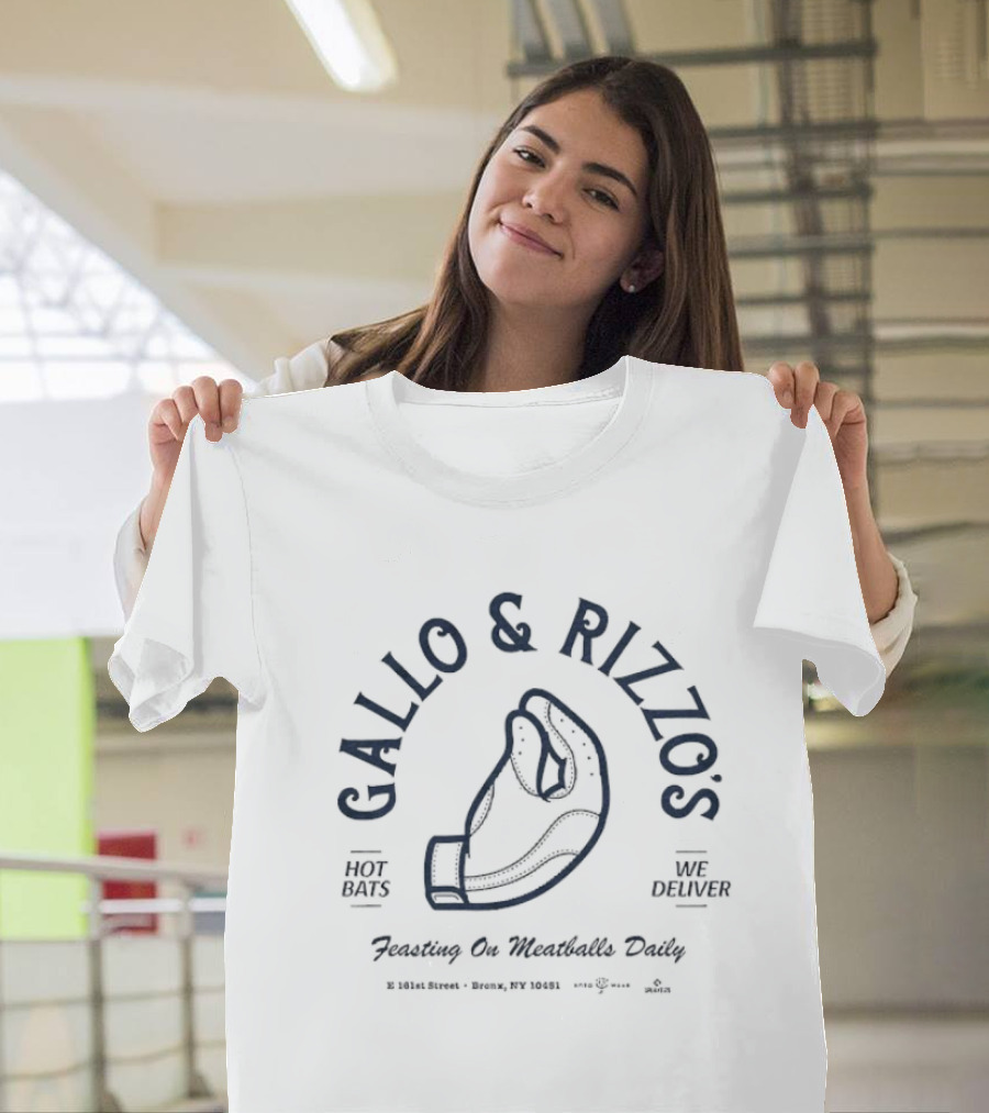 Gallo & Rizzo’s Daily Feasting On Meatballs With Glove Illustration T-Shirt