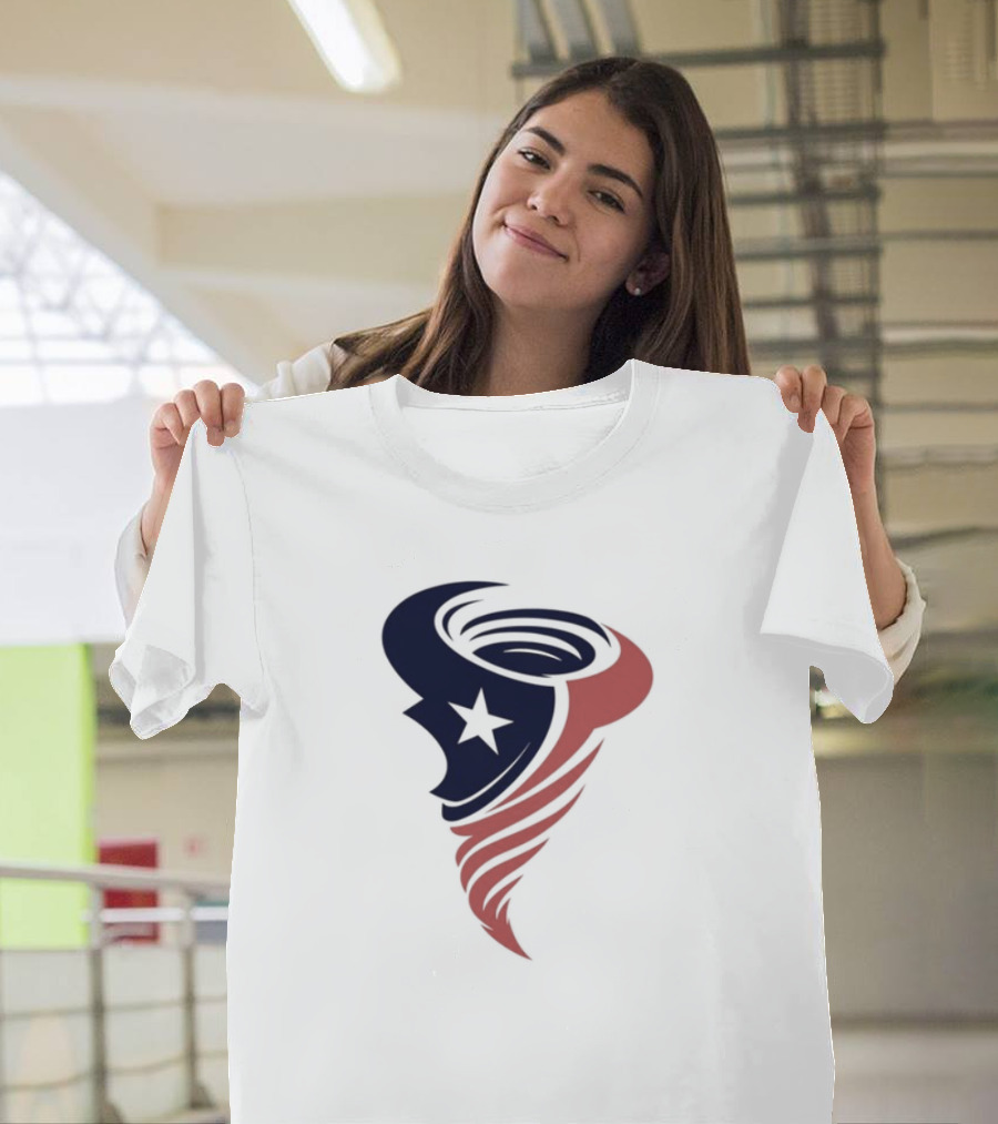 Houston Cyclones Tornado Star Symbol T-Shirt