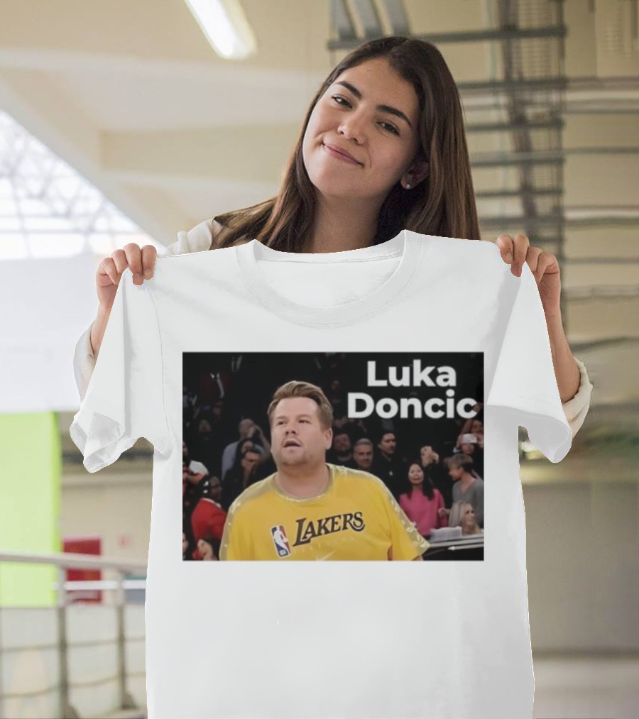 Luka Doncic James Corden Lakers NBA Fan T-Shirt