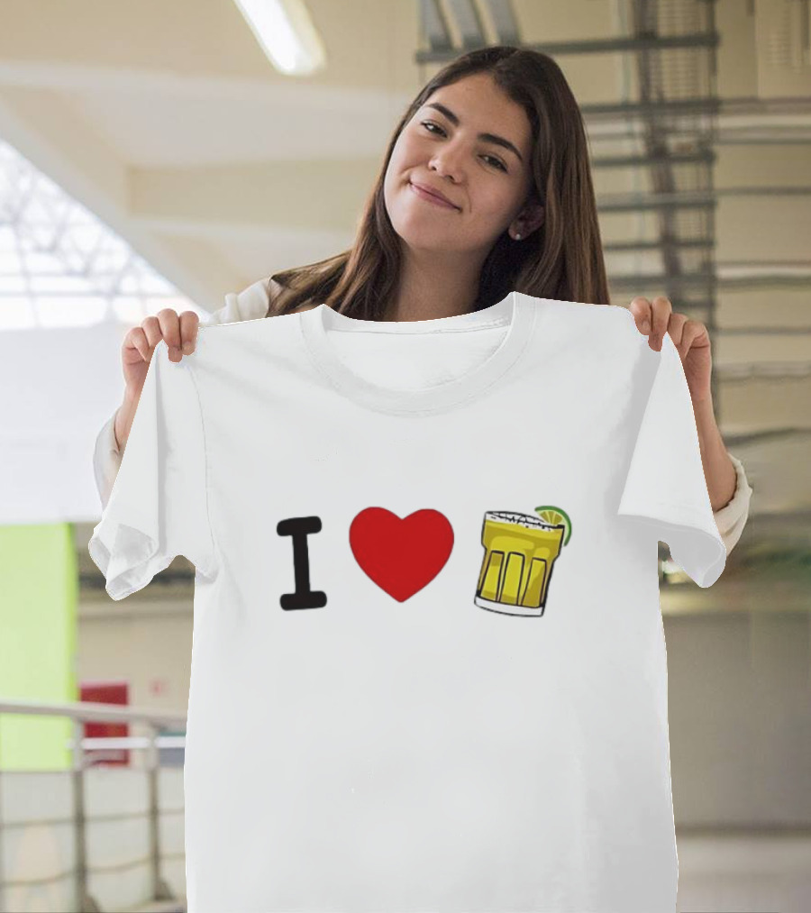 I Love Margarita Lime Cocktail T-Shirt