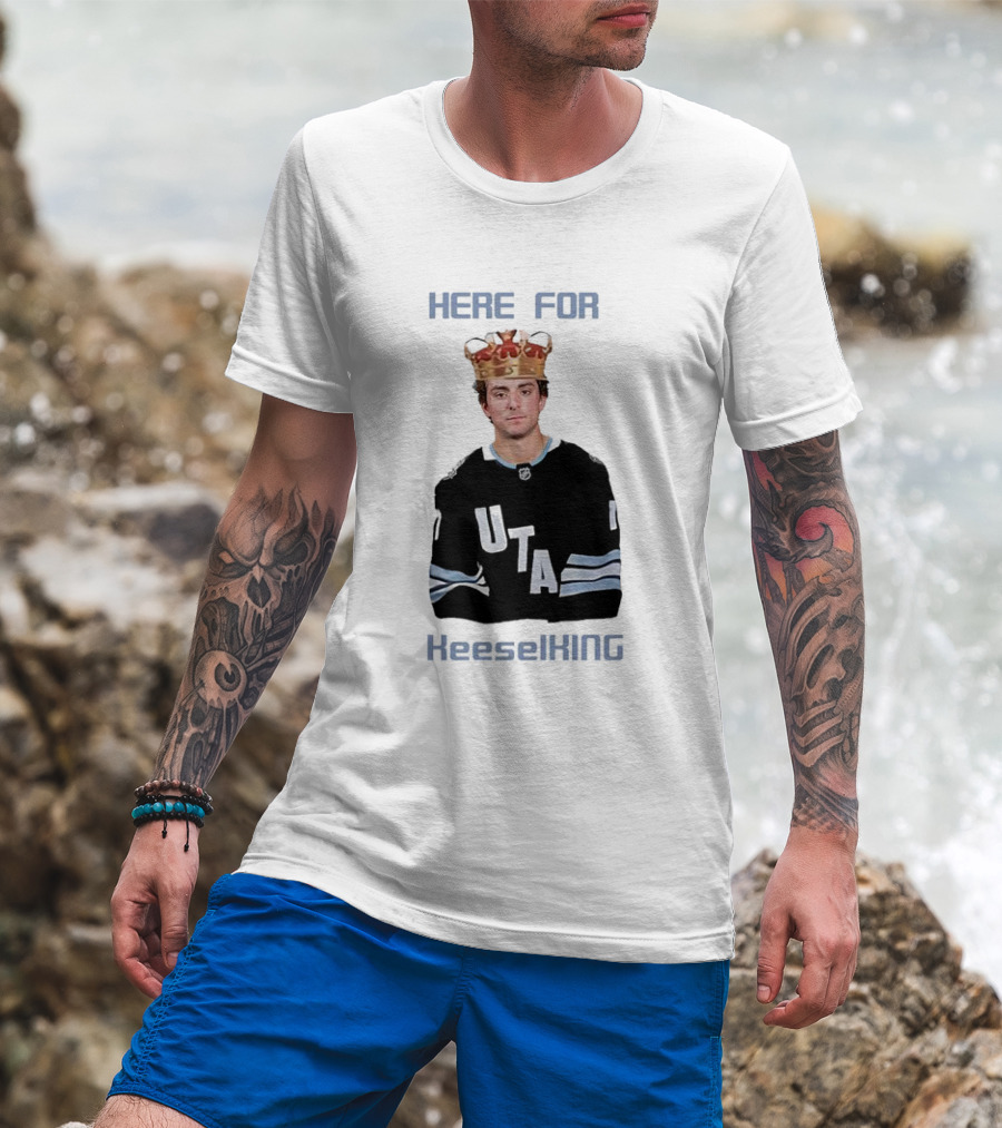 Here For Kesselking Crowned Hockey Player T-Shirt