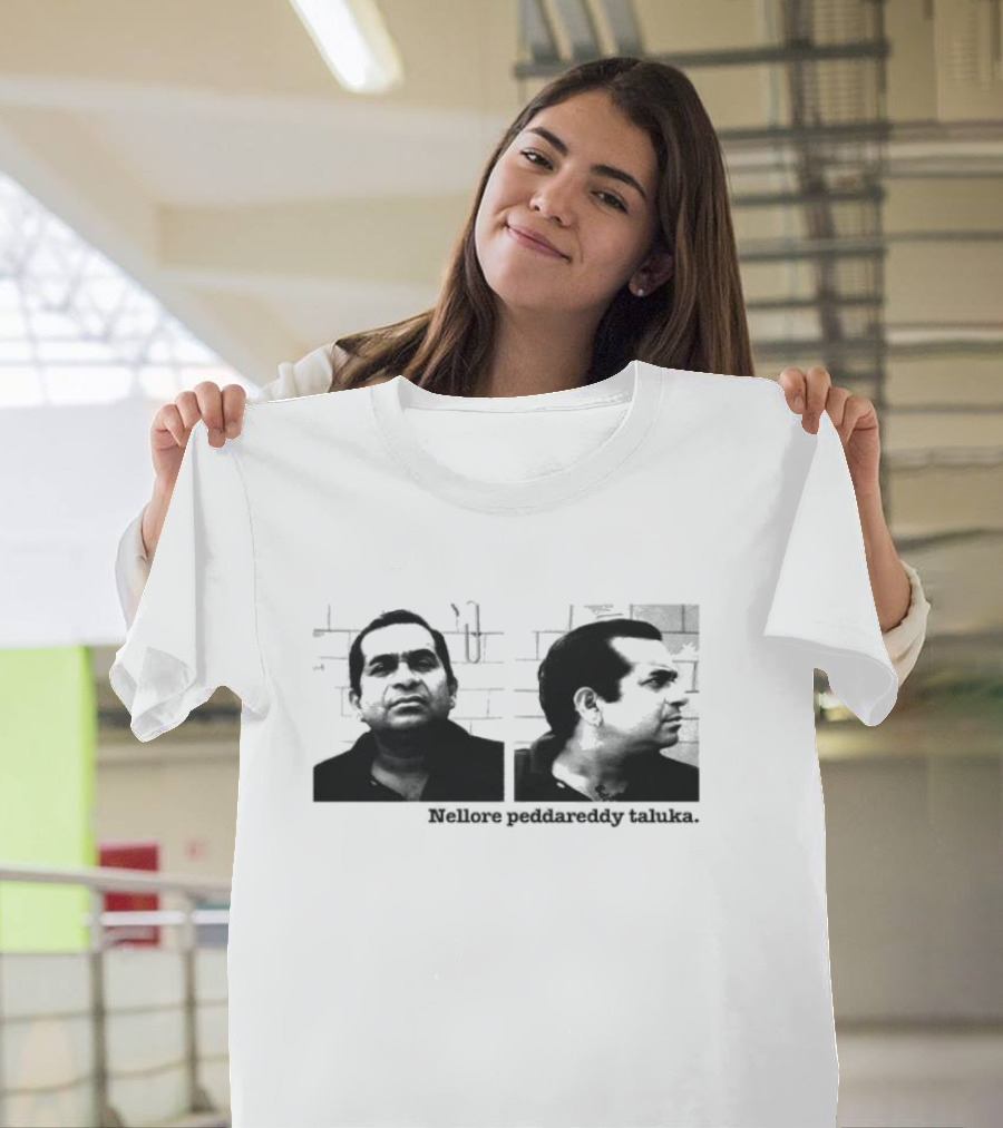 Nellore Pedda Reddy Taluka Vintage Photo Design T-Shirt