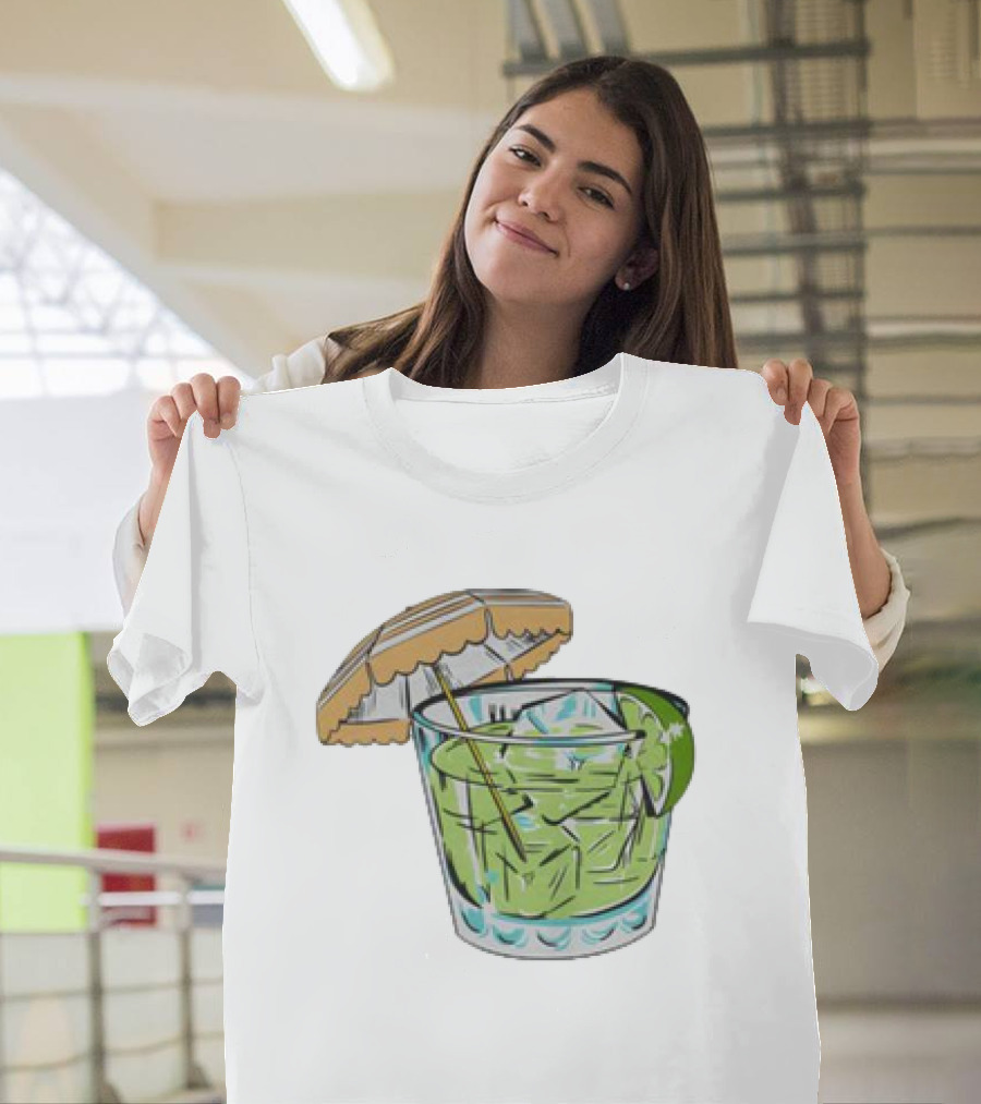 Margarita 818 Tequila Tropical Drink Umbrella Lime T-Shirt