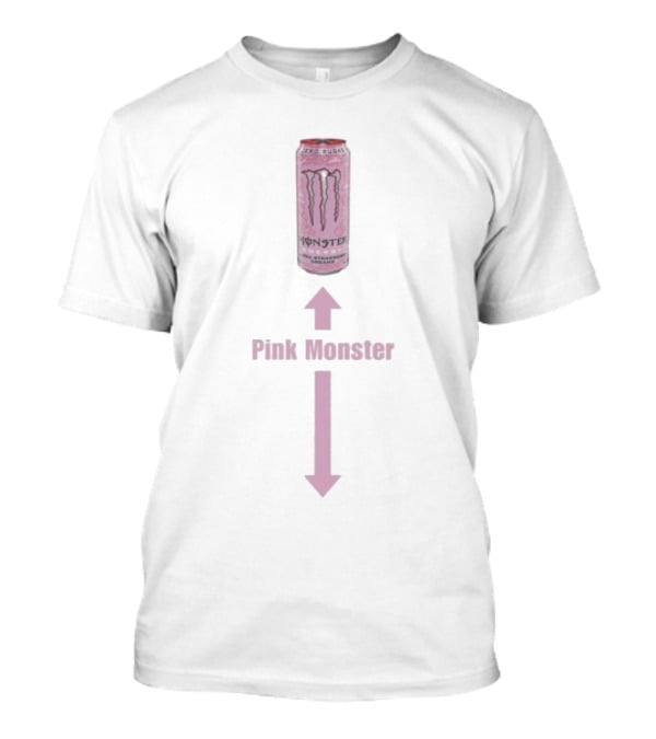 Monster Energy Zero Sugar Pink Can Vertical Alignment T-Shirt