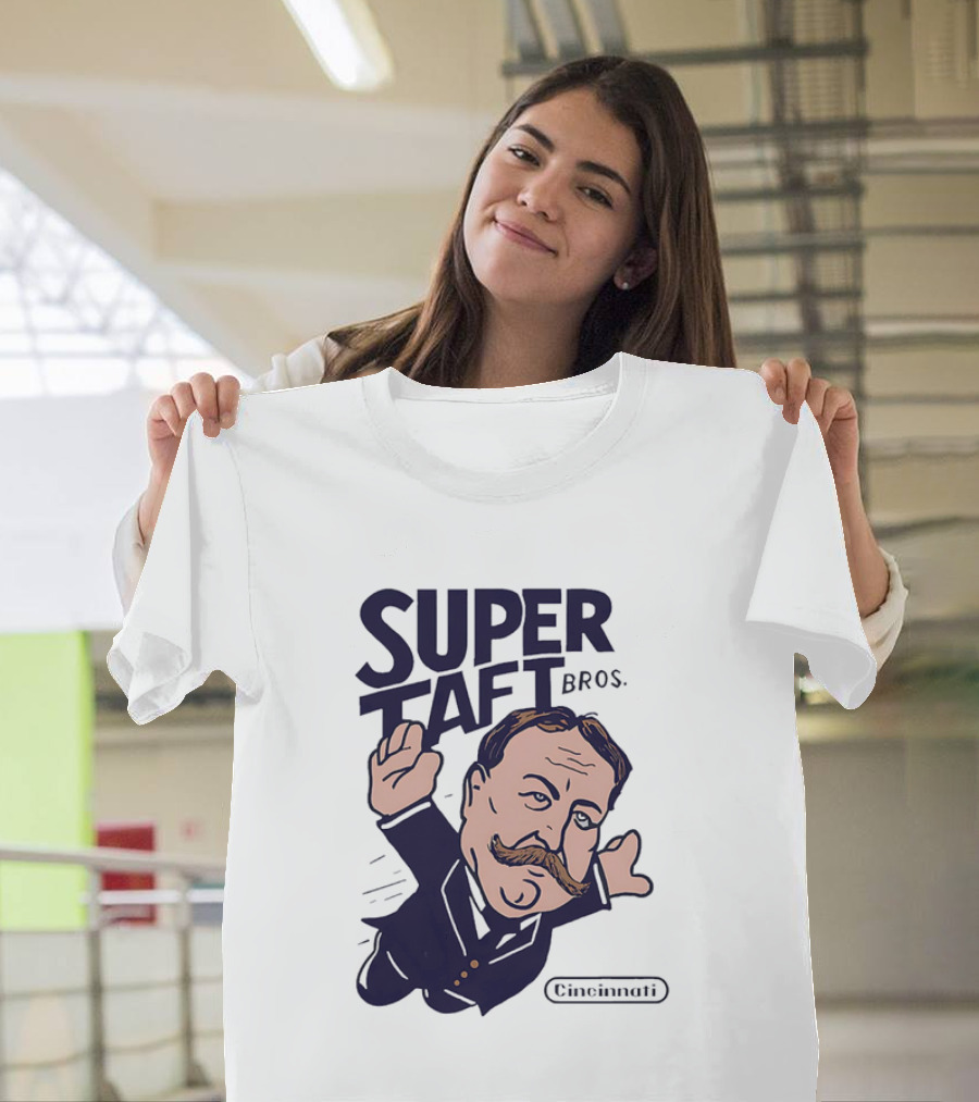 Super Taft Bros Cincinnati Caricature Parody William Howard Taft T-Shirt