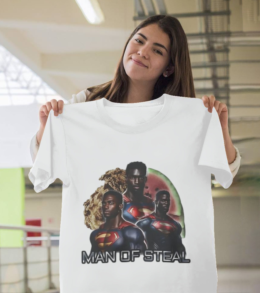 Man Of Steal Superman Cookie Watermelon T-Shirt