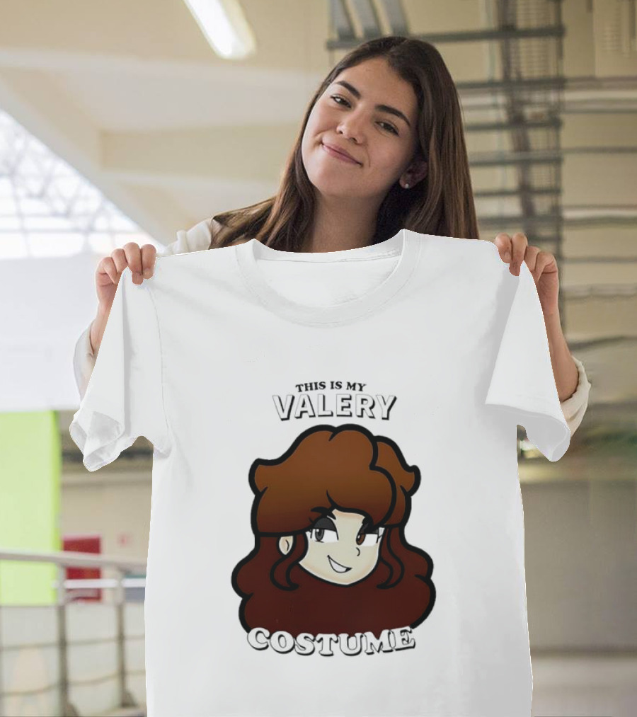 This Is My Valery Costume Cartoon Character Face T-Shirt