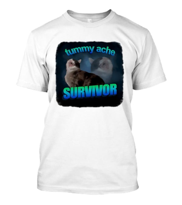 Tummy Ache Survivor Cat T-Shirt