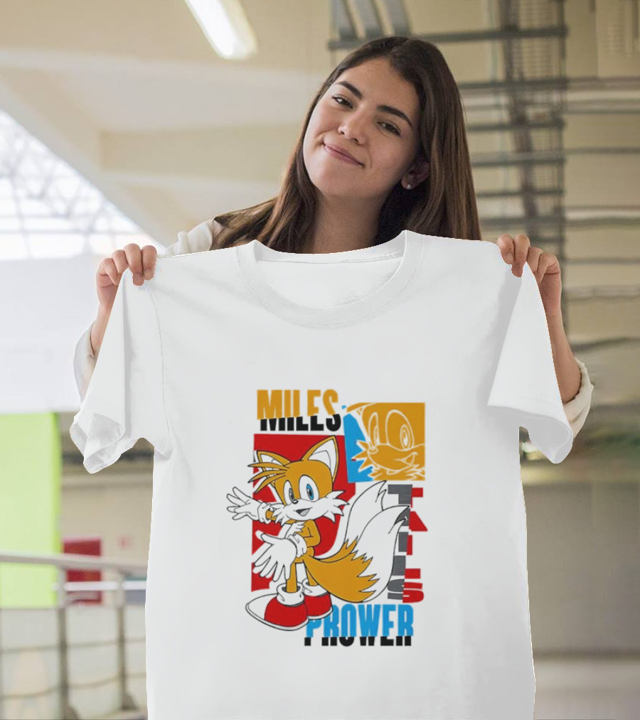 Tails Miles Prower Vintage Cartoon Style T-Shirt