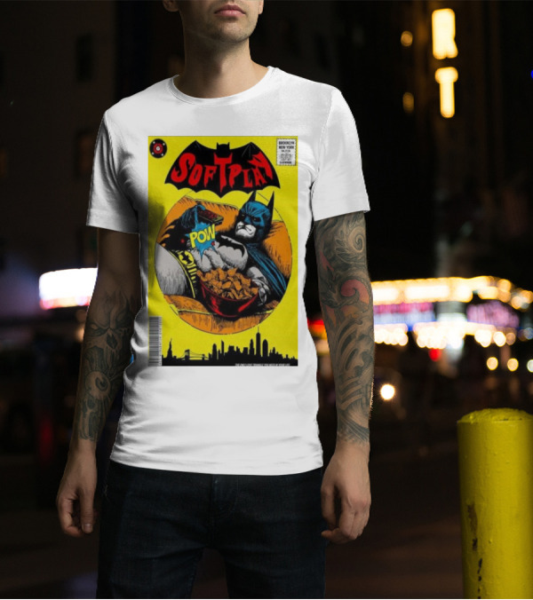 Soft Play Brooklyn New York Batman Comic Cereal Pow 2025 T-Shirt
