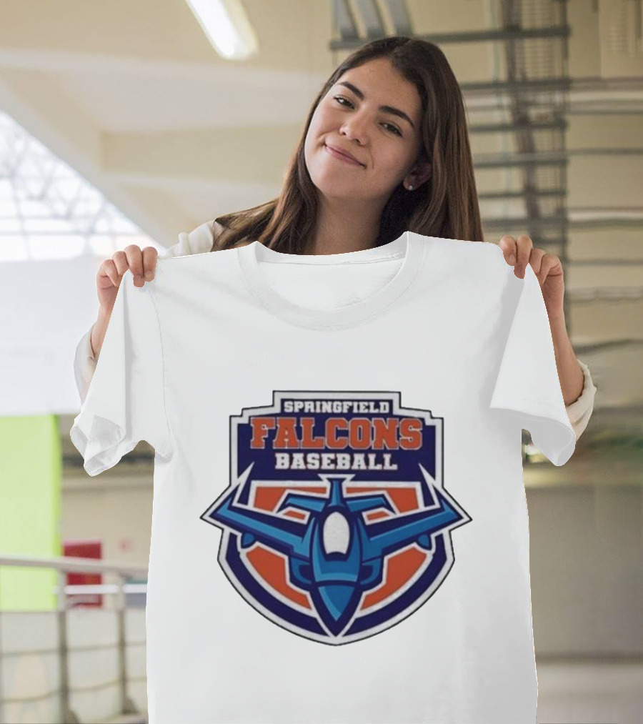 Springfield Falcons Baseball with Blue Jet Emblem T-Shirt