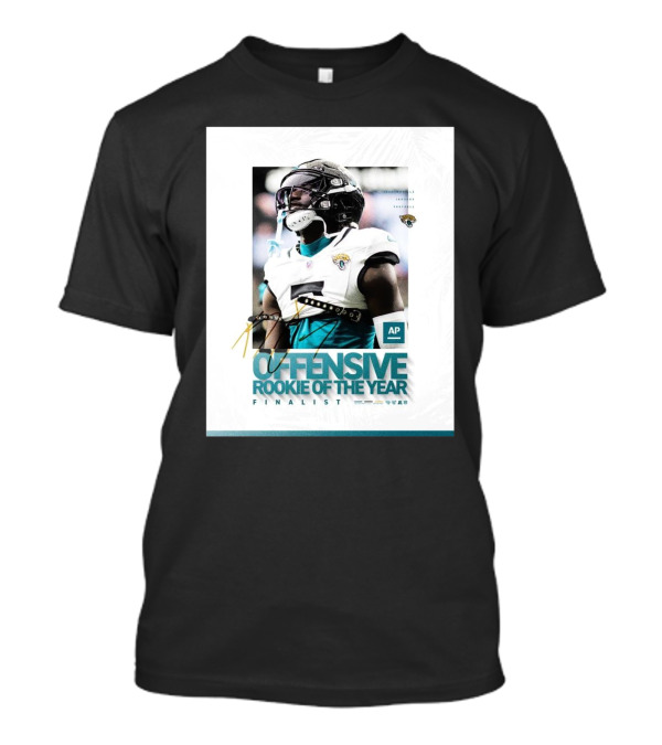 Jacksonville Jaguars Brian Thomas AP Offensive Rookie Of The Year Finalist Signature T-Shirt