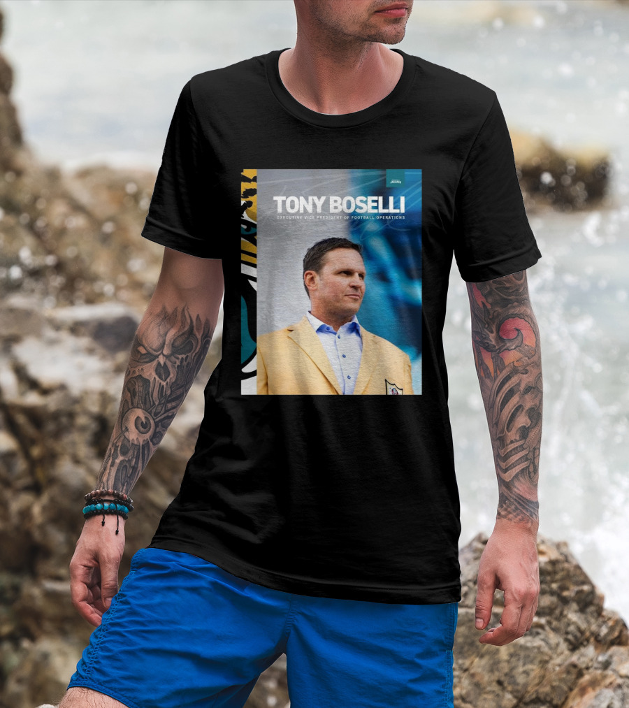 Jacksonville Jaguars Tony Boselli Executive Vice President Of Football Operations T-Shirt