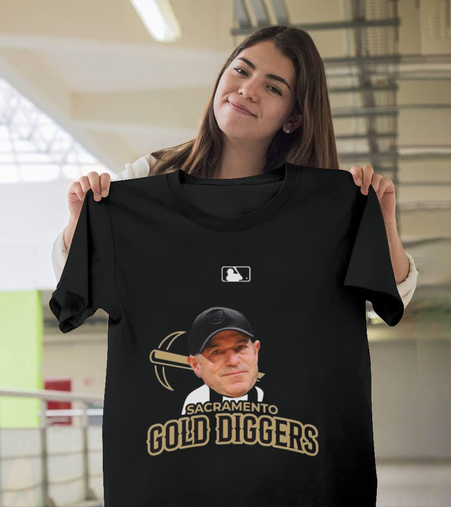 Sacramento Gold Diggers John Fisher MiLB Primary Alternate Baseball T-Shirt