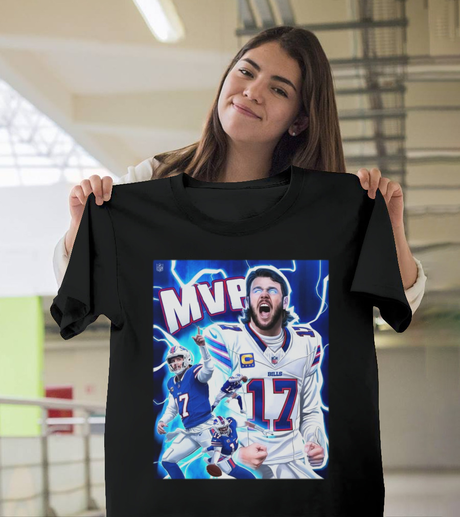 Josh Allen Buffalo Bills MVP 2024 The King of Bills Mafia Most Valuable Player T-Shirt