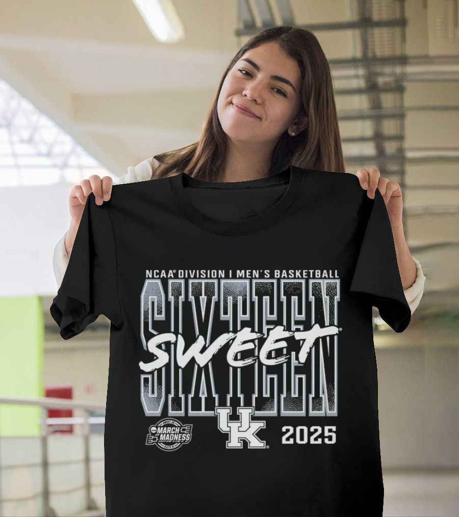 NCAA Division I Men's Basketball Sweet Sixteen Kentucky 2025 March Madness T-Shirt