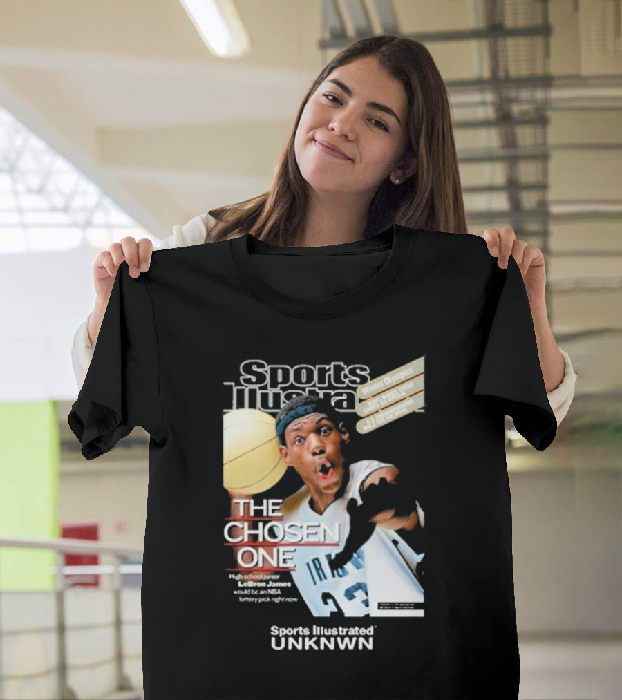 Sports Illustrated Lebron James The Chosen One High School Phenom Irish 23 Winter Olympics NBA T-Shirt