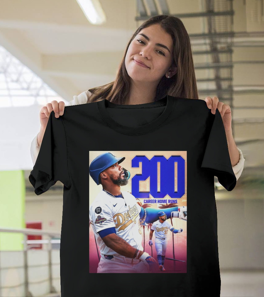 Los Angeles Dodgers Teoscar Hernández 200 Career Home Runs T-Shirt