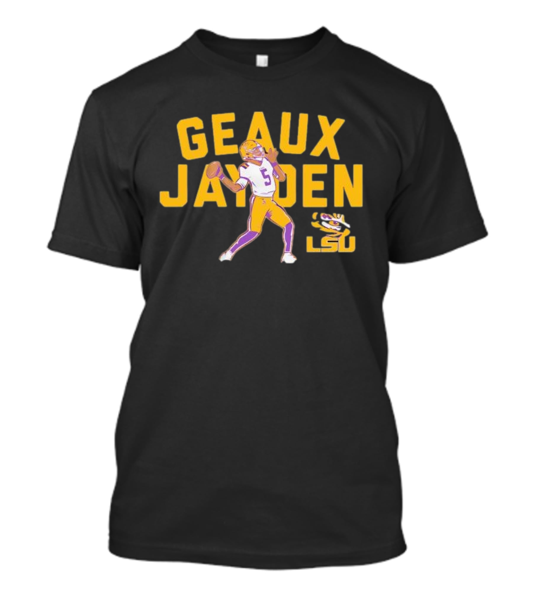 LSU Tigers Geaux Jayden Daniels Football Hero T-Shirt