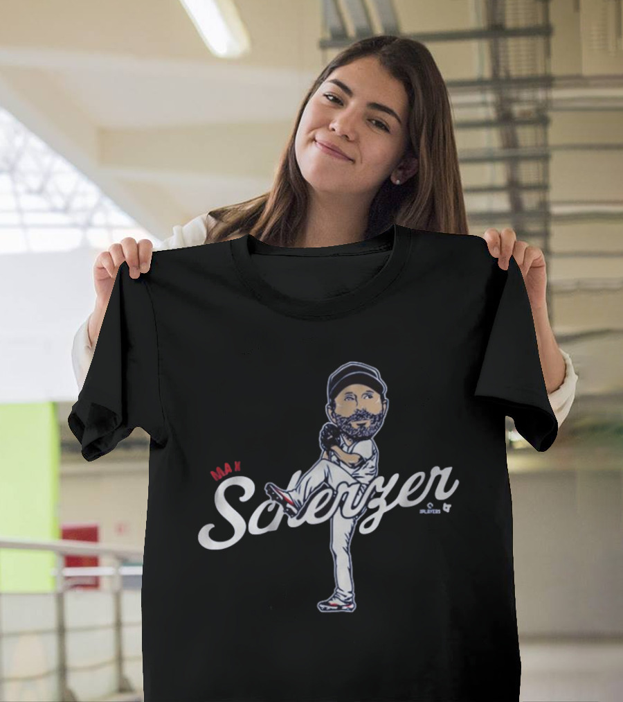 Max Scherzer Caricature Toronto Blue Jays MLB Pitcher Baseball T-Shirt