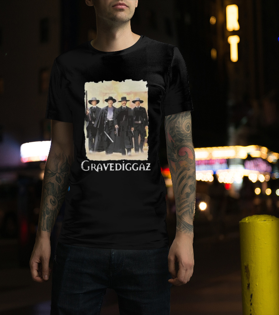 Methsyndicate Gravediggaz Tombstone Western Gunslingers T-Shirt