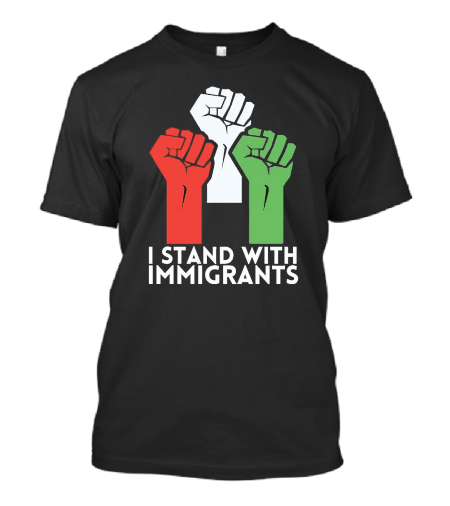 Mexican I Stand With Immigrants Fist Symbol T-Shirt