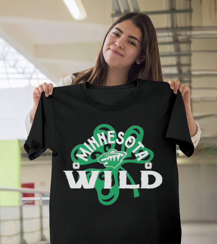 Minnesota Wild St. Patrick’s Day Shamrock T-Shirt