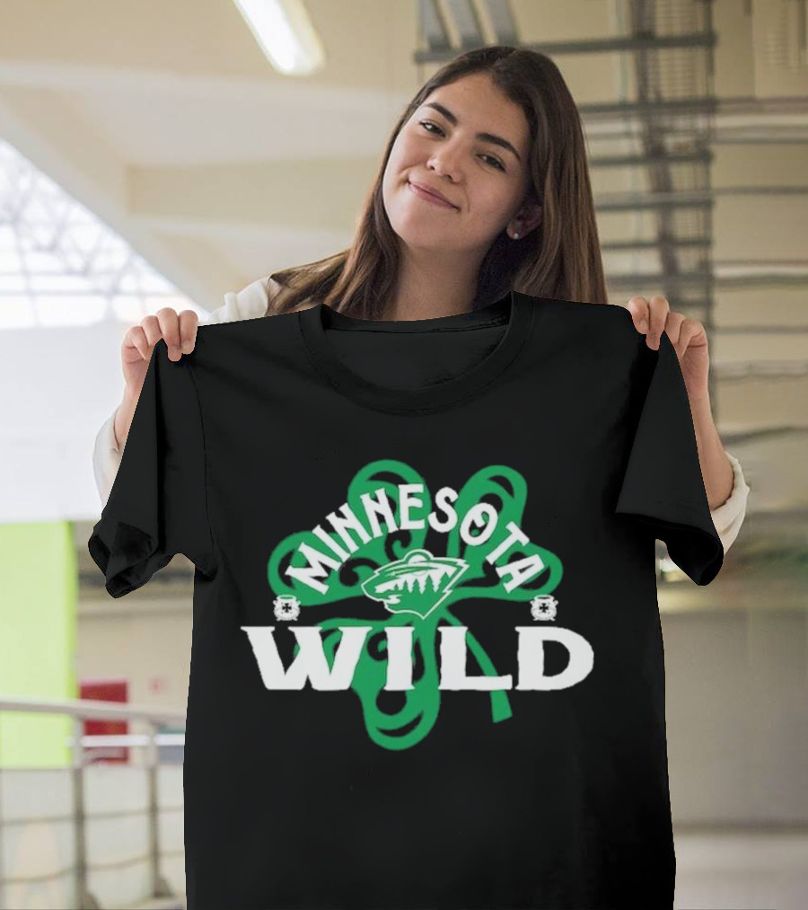 Minnesota Wild St. Patrick’s Day Shamrock 2025 T-Shirt