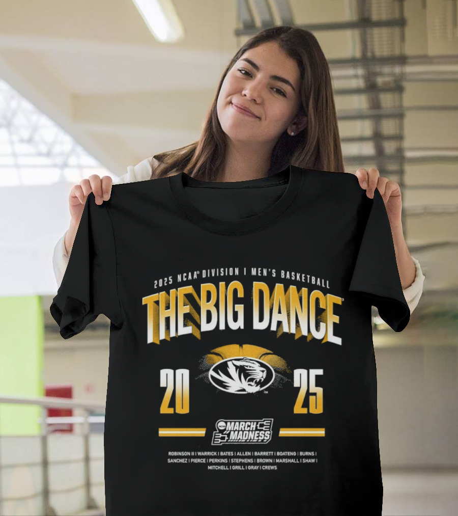 2025 NCAA Division 1 Men's Basketball The Big Dance Mizzou March Madness T-Shirt