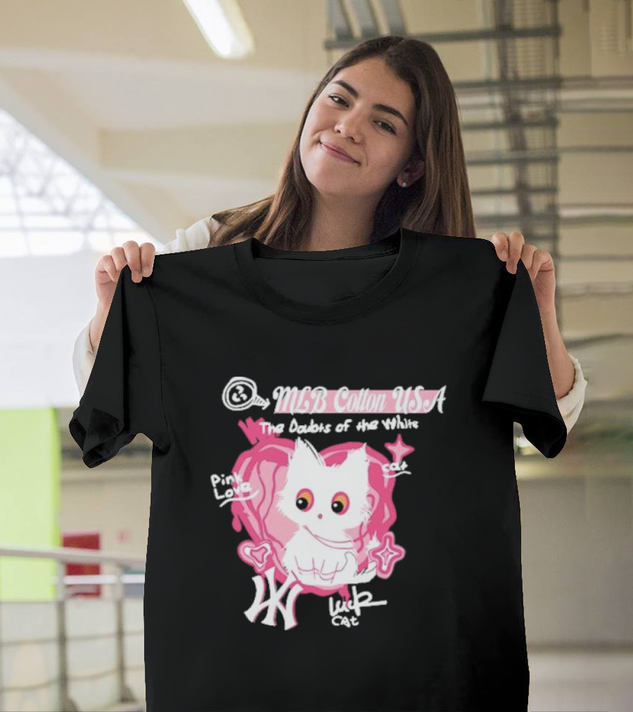 MLB Cotton USA The Doubts Of Our Values Lucky Cat T-Shirt