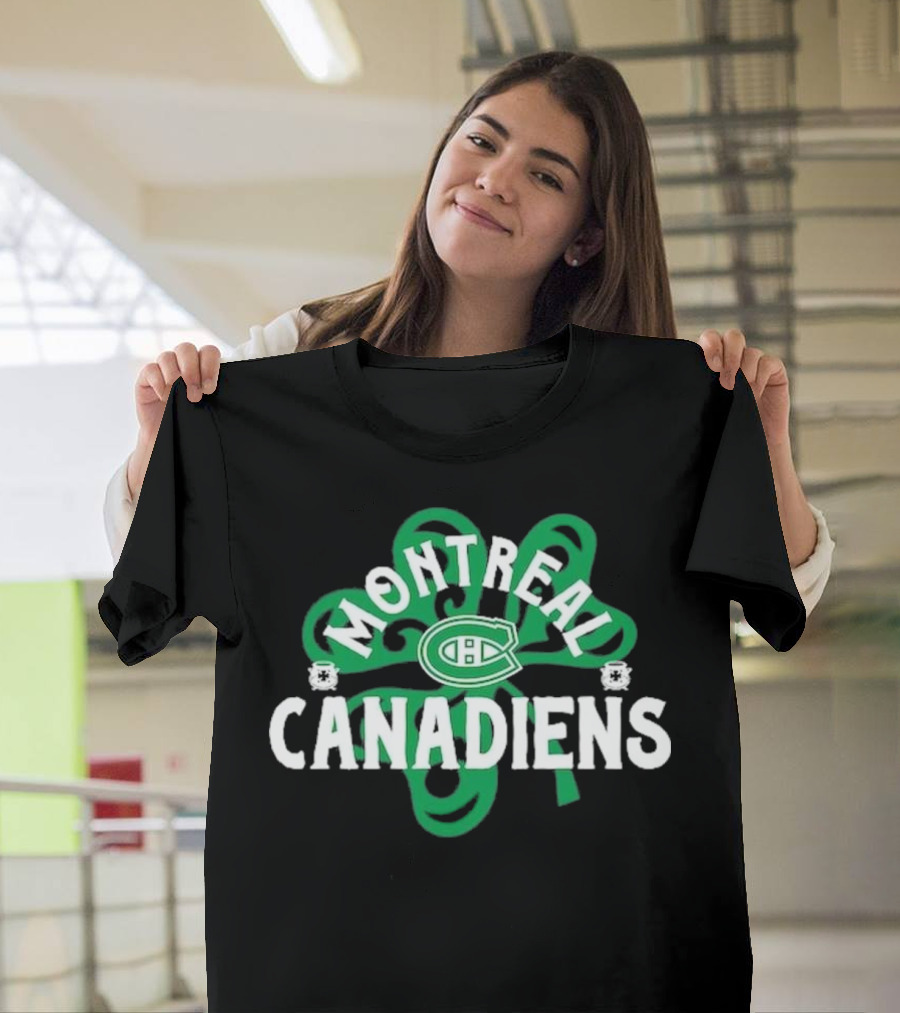 Montreal Canadiens St. Patrick’s Day Shamrock 2025 T-Shirt