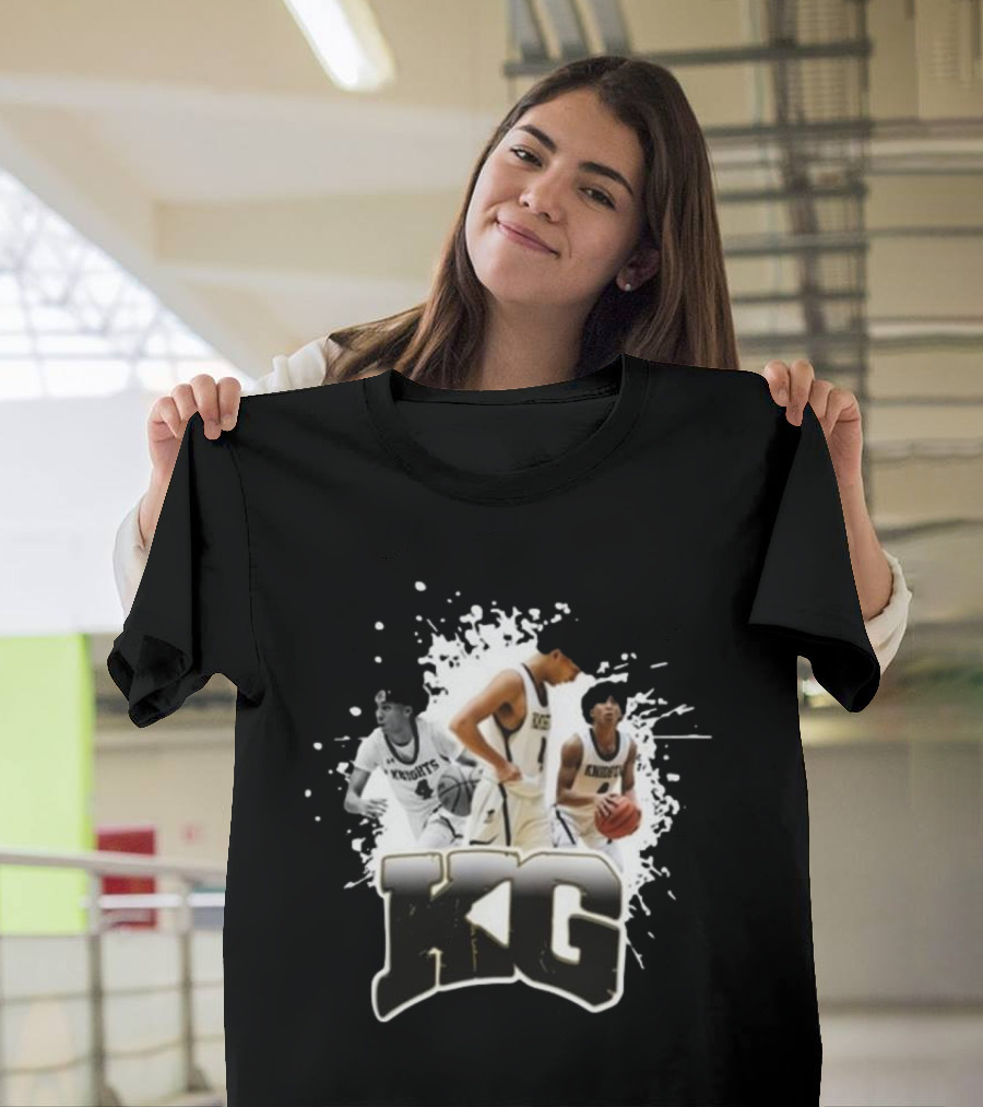 KG Knights Basketball Players Action Collage T-Shirt