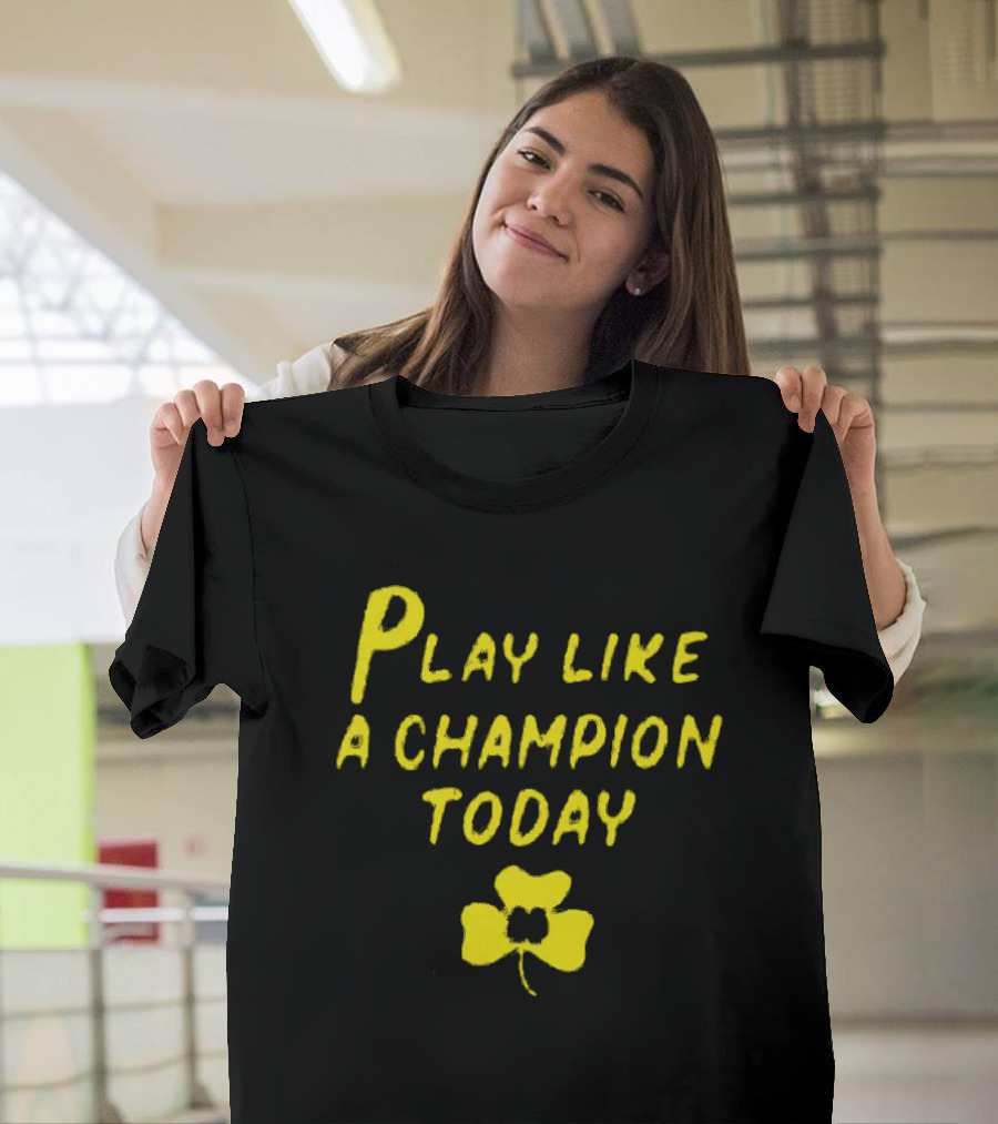 Notre Dame Fighting Irish Play Like A Champion Today Clover 2025 T-Shirt