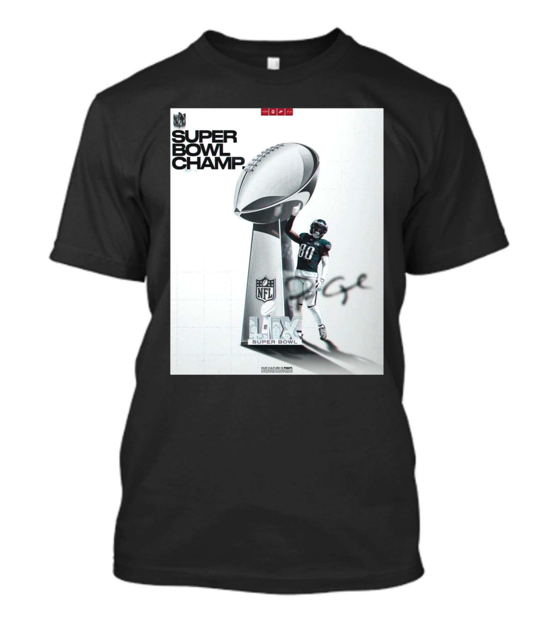 Ohio State Football Super Bowl Champ LVI NFL Player 80 Signature T-Shirt