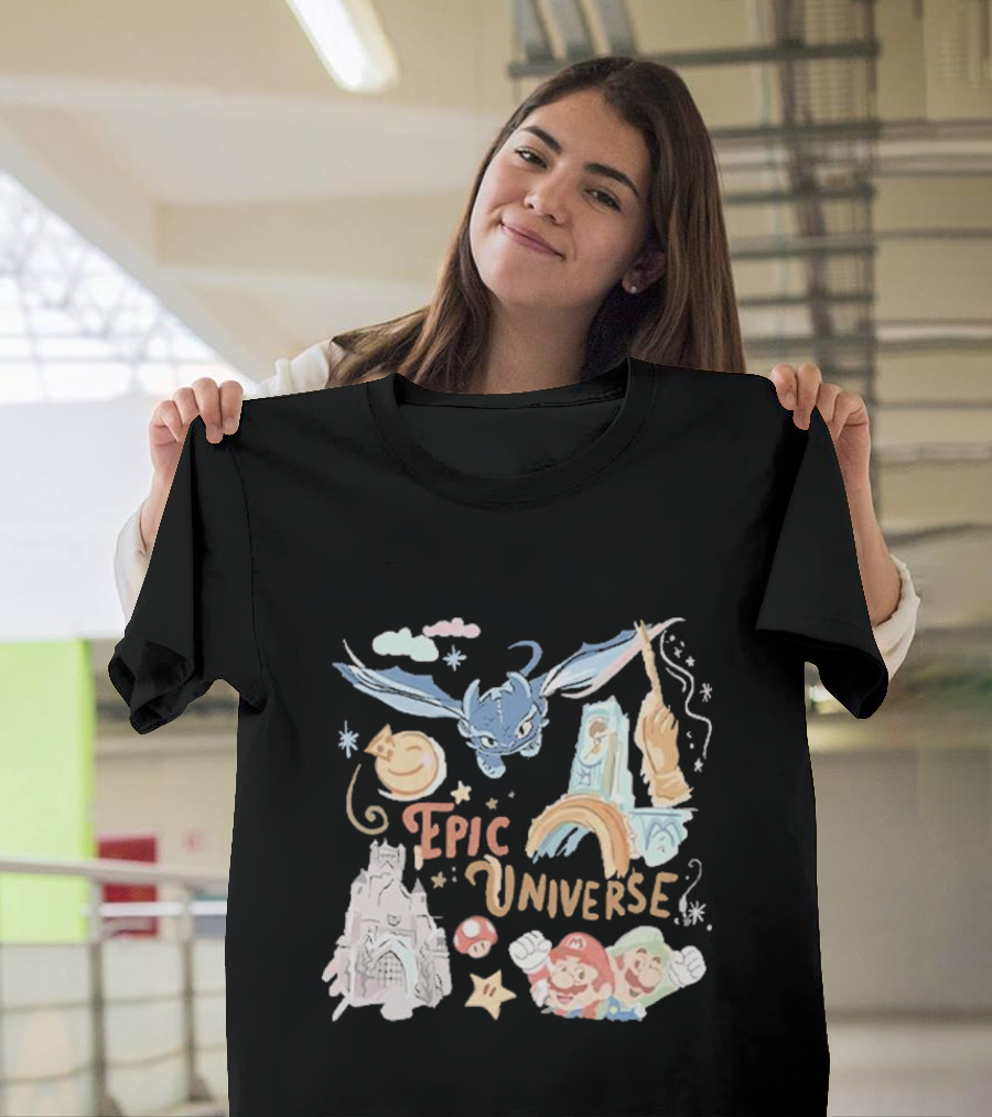 Epic Universe Mario Luigi Dragon Orlando Park Adventure T-Shirt