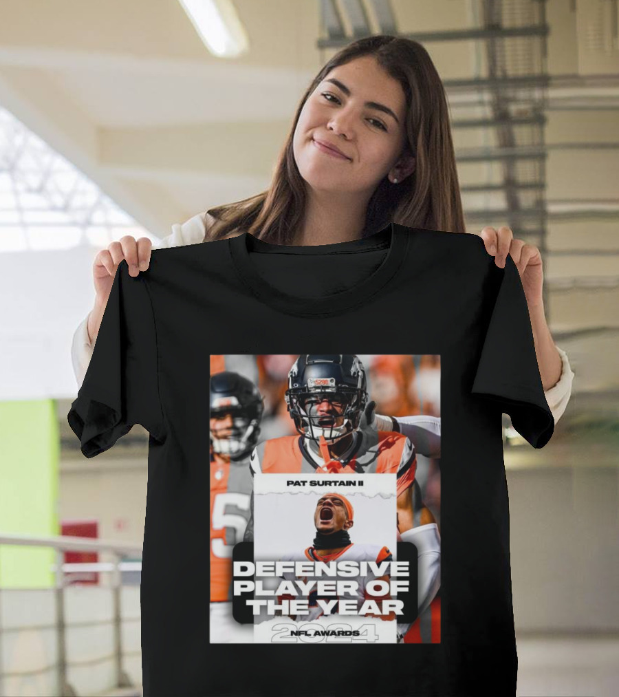 Pat Surtain II Denver Broncos 2024 NFL Awards Defensive Player of the Year T-Shirt