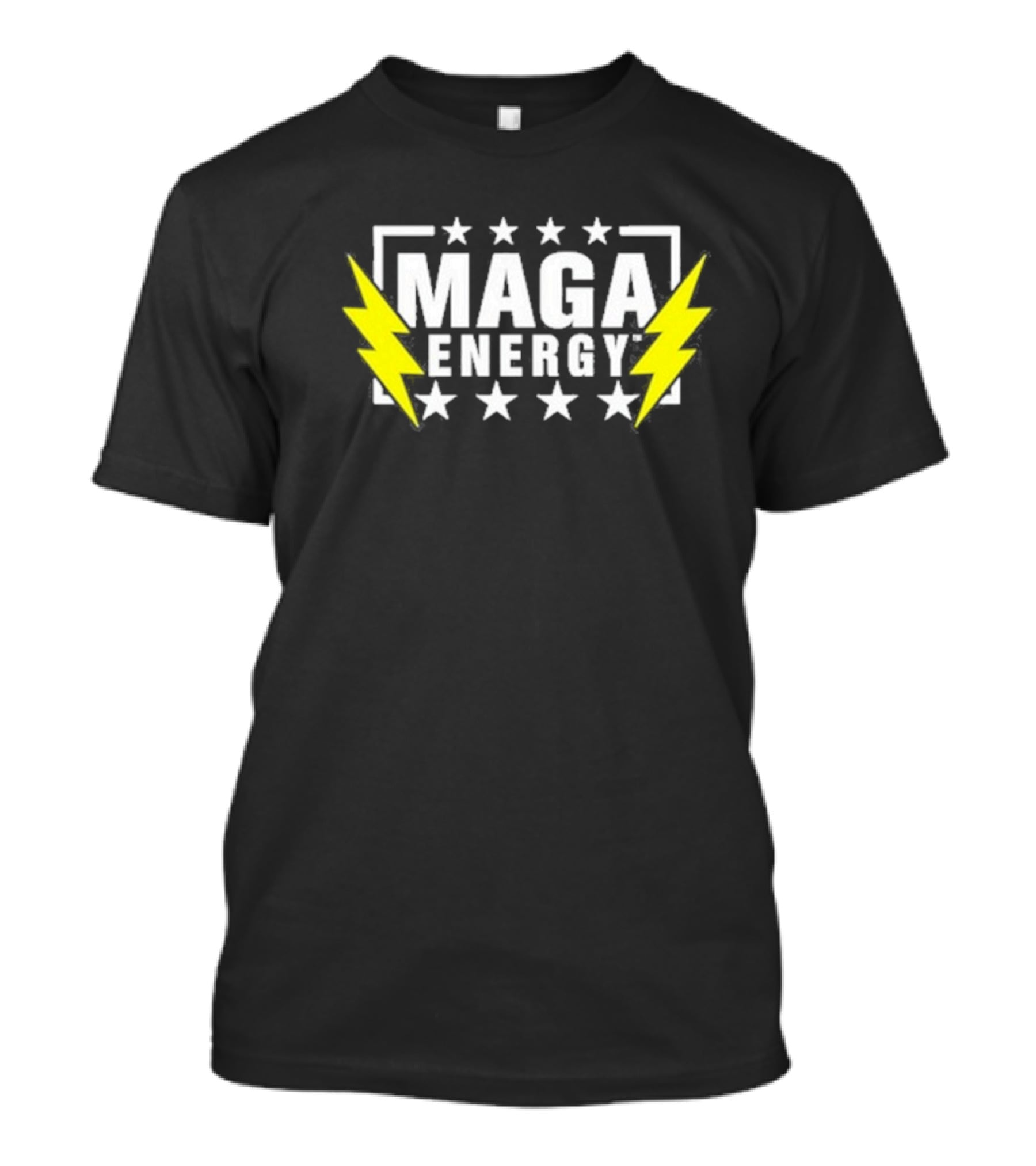MAGA Energy Lightning Bolt Star Pattern T-Shirt