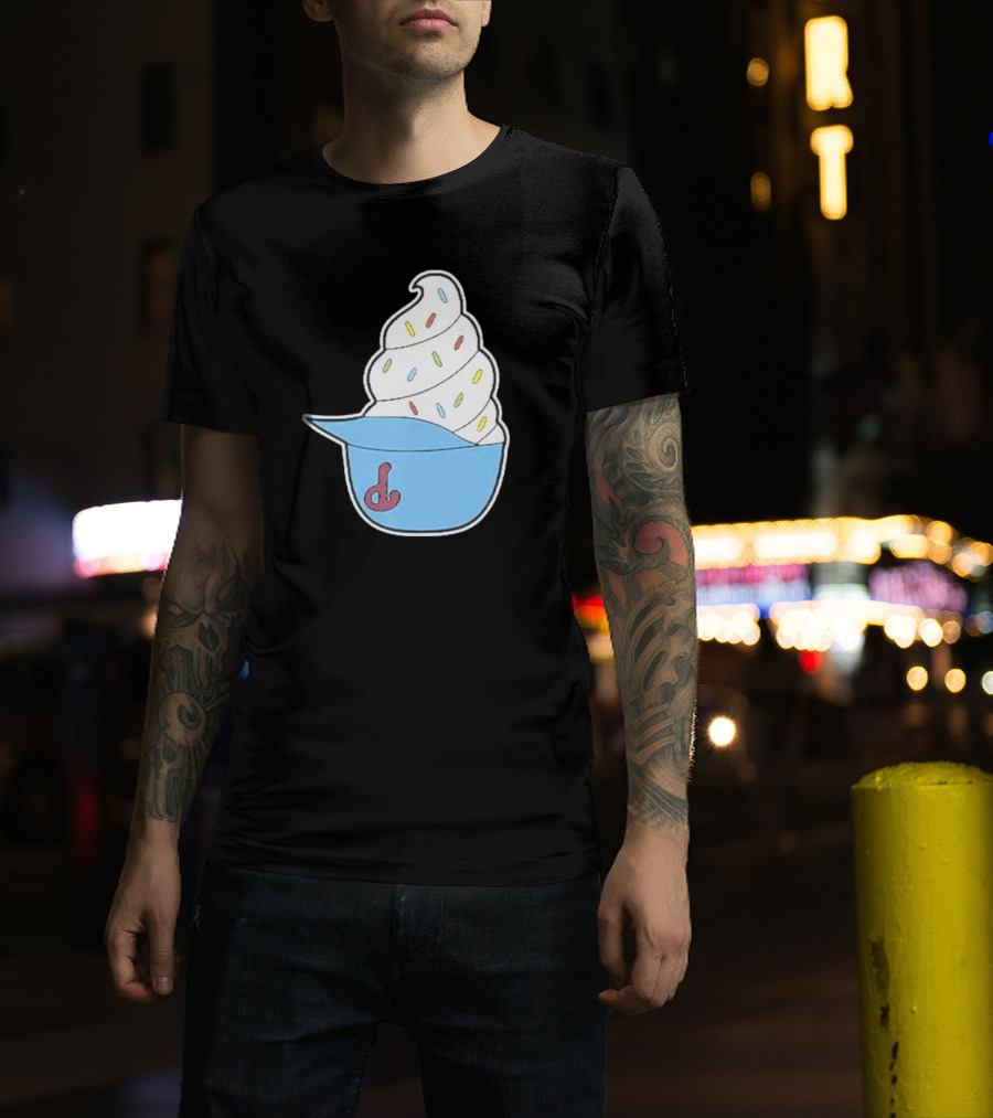 Philadelphia Phillies Ice Cream Helmet With Sprinkles T-Shirt