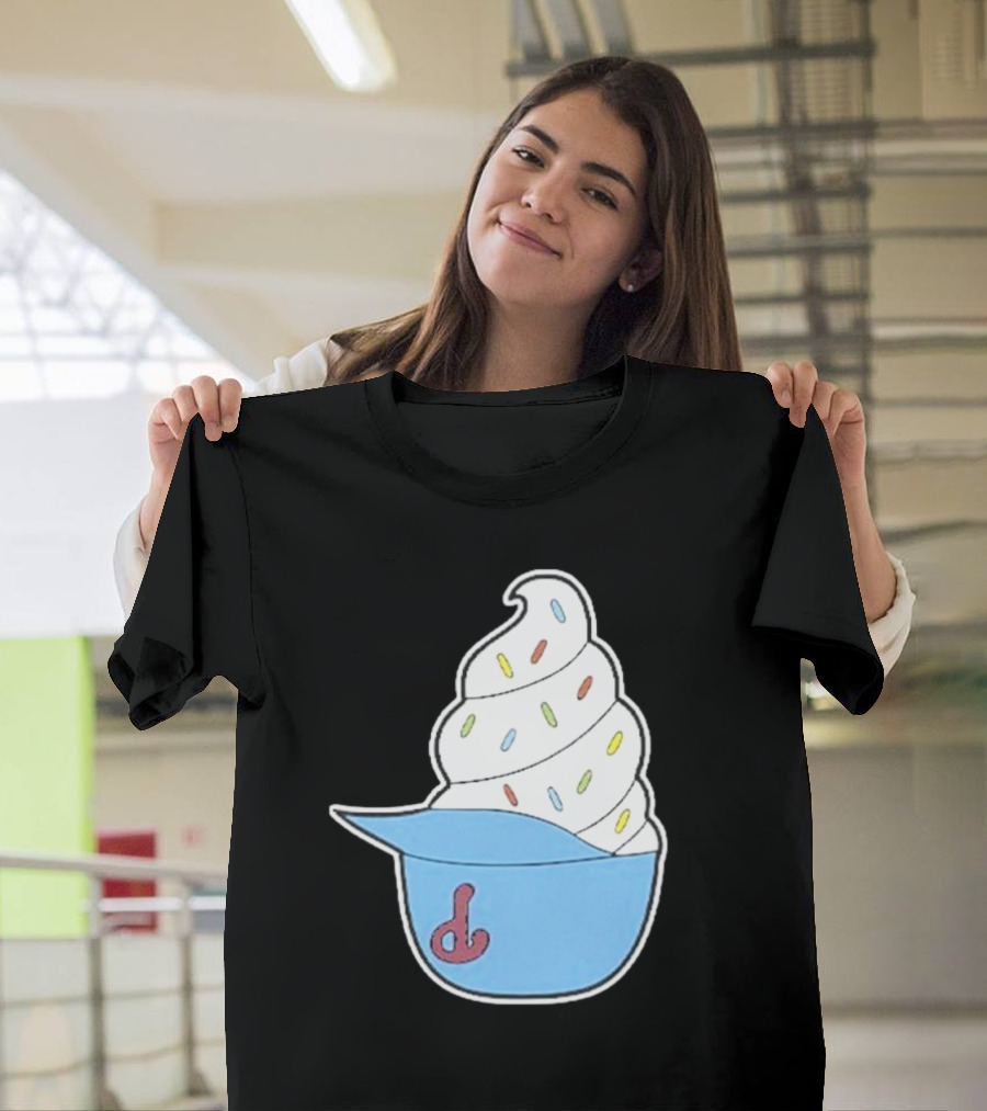 Philadelphia Phillies Ice Cream Helmet With Sprinkles T-Shirt