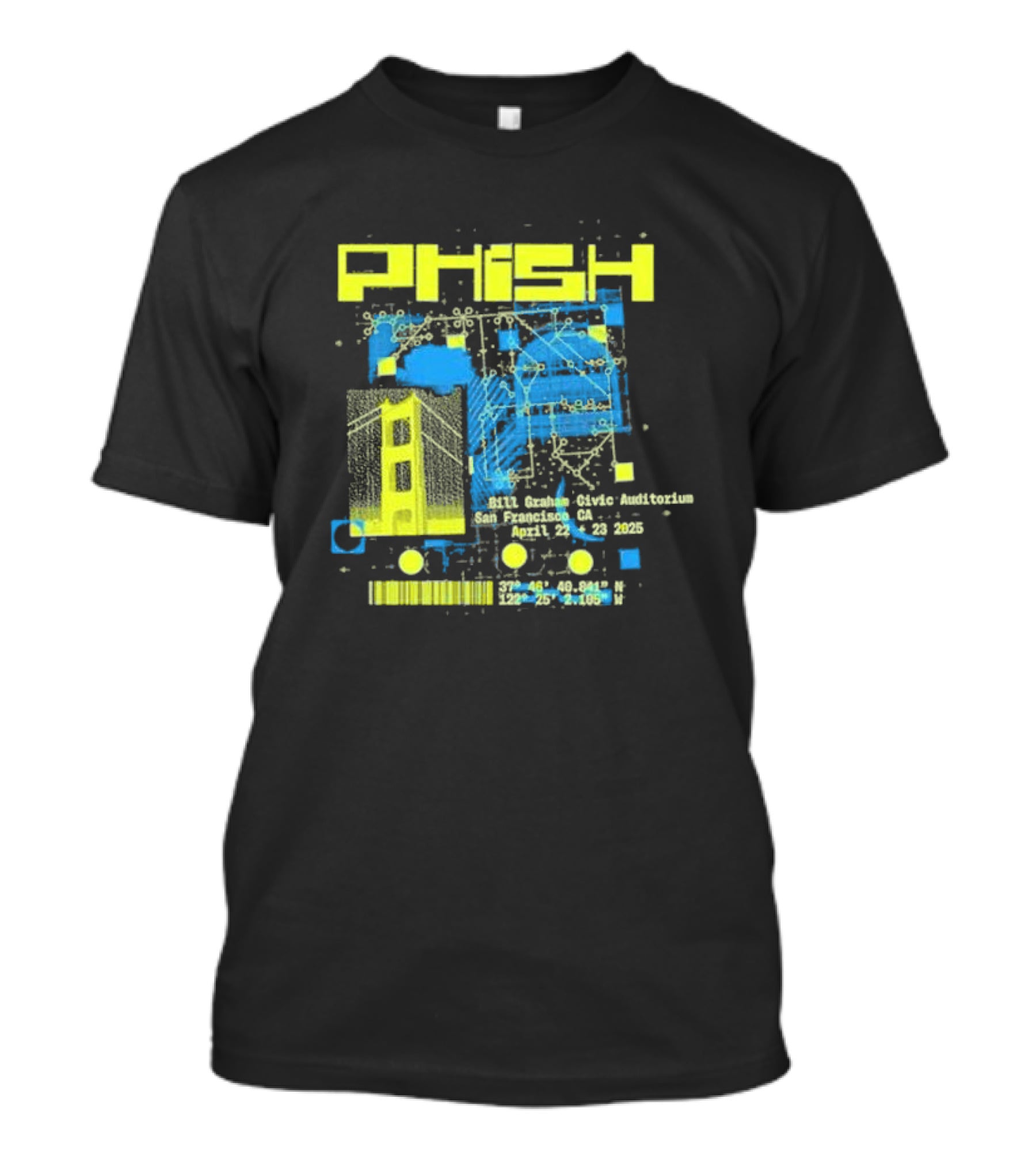 Phish San Francisco California April 22nd And 23rd 2025 T-Shirt