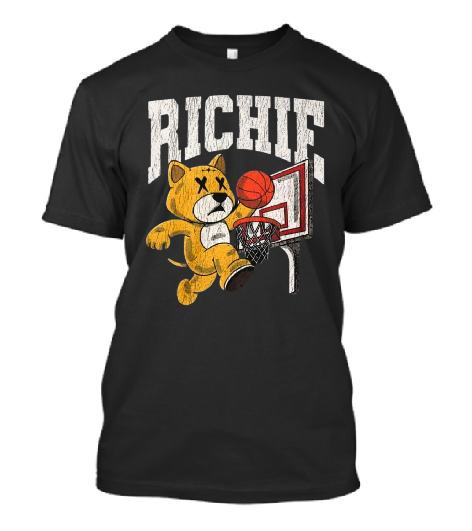 Richie Basketball Bear Dunk Playoff T-Shirt
